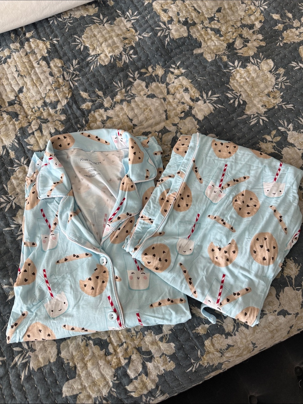 Posh Peanut Milk & Cookies PJ set